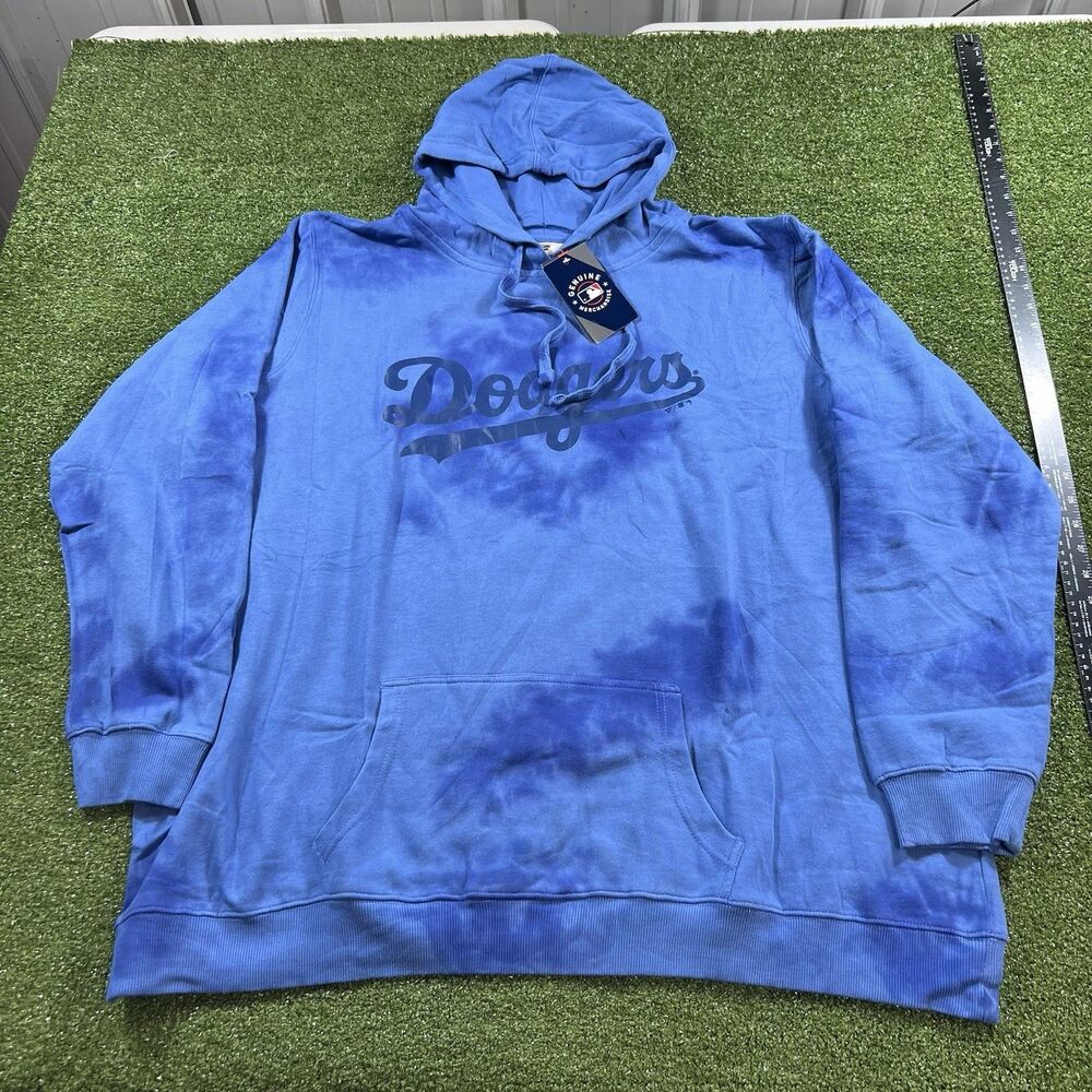 Royal Los Angeles Dodgers Plus Size Cloud Pullover Hoodie Size 2XL